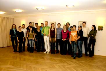 Salsa dance class in Nuremberg: Group photo at the Hotel Cristal