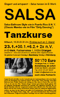 Salsa Classes Fuerth - Flyer
